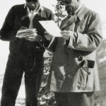 Hannes Schneider (links) und Rudolf Gomperz. Eine Freundschaft, die die Skiwelt veränderte./ © Christof Thöny, Wald a. Arlberg