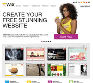 wix.com – Websites selbst gemacht. Man ist vielleicht nicht gleich auf Google erstgereiht, dafür geht’s aber schnell und einfach.