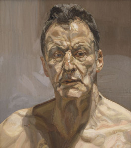 Reflection (Self Portrait),  1985, Öl auf Leinwand © The Lucian Freud Archive / The Bridgeman Art Library